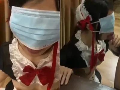 Em người yêu việt dâm cosplay nô lệ liếm bú con chuối điêu luyện